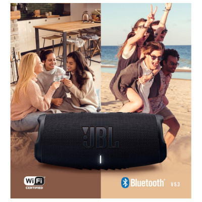 Bluetooth Колонка JBL Charge 5 Wi-Fi (JBLCHARGE5WIFIBLK) black UA