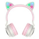 Bluetooth Stereo Hoco W27 Cat Ear gray/pink