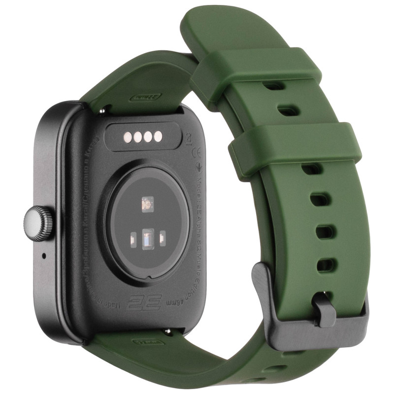 Smart Watch 2E Alpha SQ Music Edition 46mm black/green UA