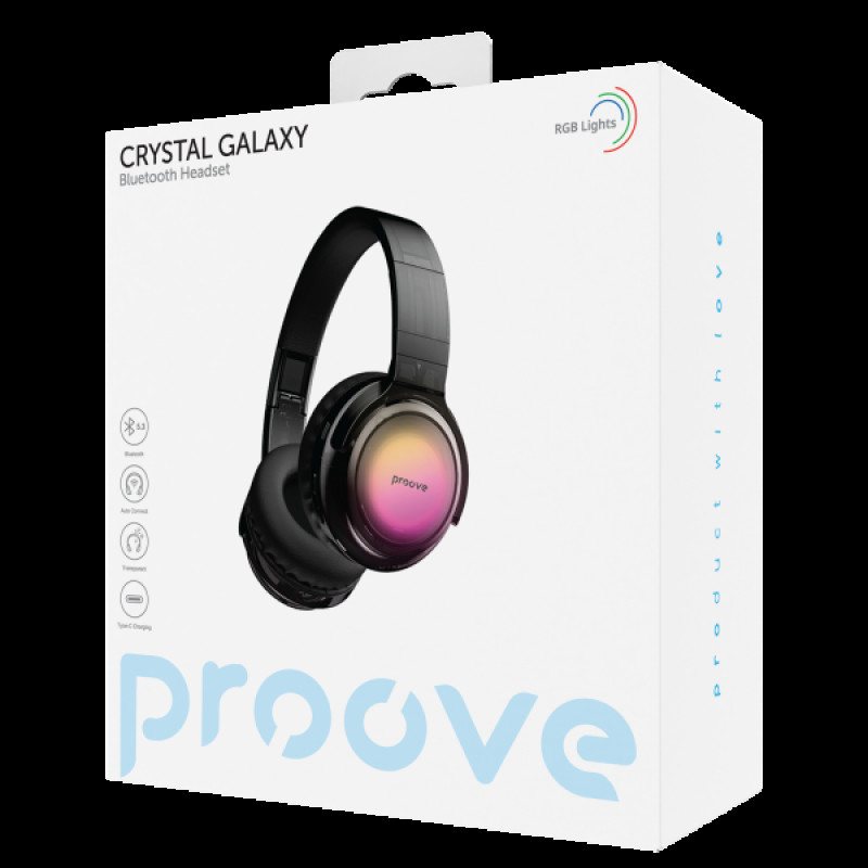 Bluetooth Stereo Proove Crystal Galaxy transparent black UA