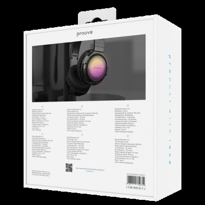 Bluetooth Stereo Proove Crystal Galaxy transparent black UA
