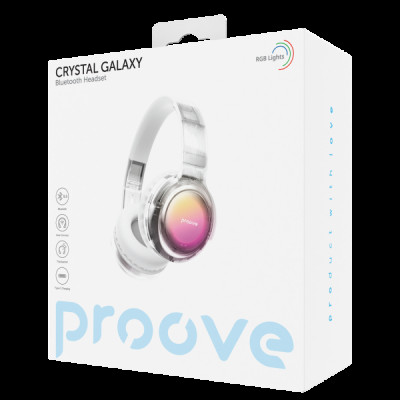Bluetooth Stereo Proove Crystal Galaxy transparent white UA