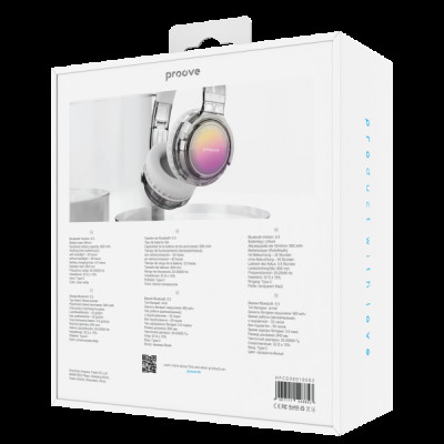 Bluetooth Stereo Proove Crystal Galaxy transparent white UA