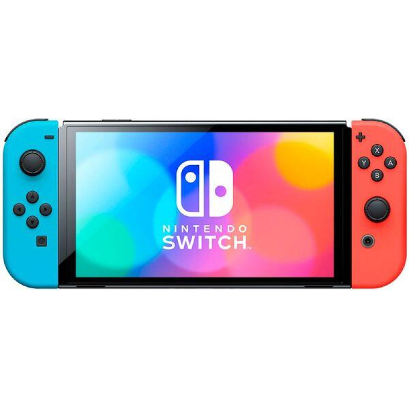 Консоль Nintendo Switch OLED with Neon Blue and Neon Red Joy-Con (045496453442) Global