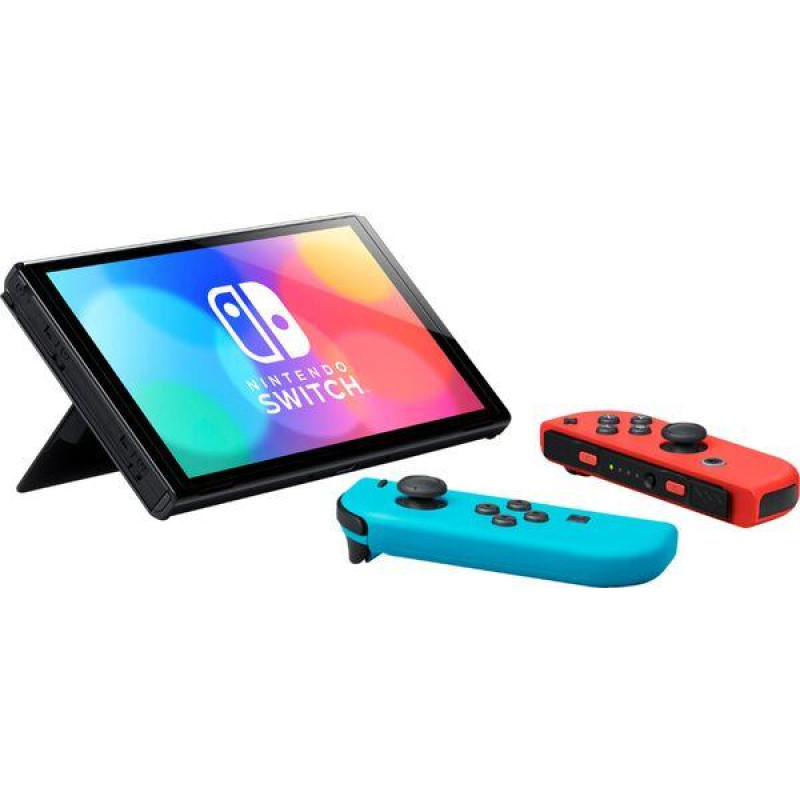 Консоль Nintendo Switch OLED with Neon Blue and Neon Red Joy-Con (045496453442) Global