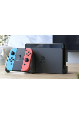 Консоль Nintendo Switch OLED with Neon Blue and Neon Red Joy-Con (045496453442) Global
