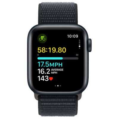 Apple Watch SE 2 GPS 40mm Midnight Aluminium with Midnight Sport Loop MRE03 UA