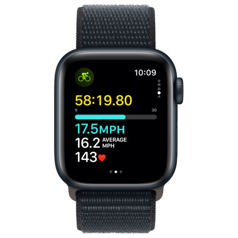 Apple Watch SE 2 GPS 40mm Midnight Aluminium with Midnight Sport Loop MRE03 UA