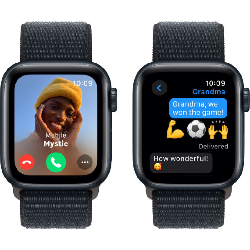 Apple Watch SE 2 GPS 40mm Midnight Aluminium with Midnight Sport Loop MRE03 UA