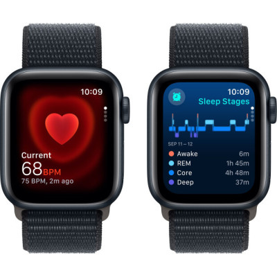 Apple Watch SE 2 GPS 40mm Midnight Aluminium with Midnight Sport Loop MRE03 UA