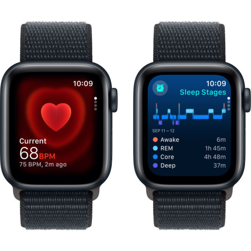 Apple Watch SE 2 GPS 40mm Midnight Aluminium with Midnight Sport Loop MRE03 UA