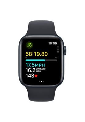Apple Watch SE 2 GPS 44mm Midnight Aluminium with Midnight Sport Band S/M MRE73 UA