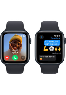 Apple Watch SE 2 GPS 44mm Midnight Aluminium with Midnight Sport Band S/M MRE73 UA