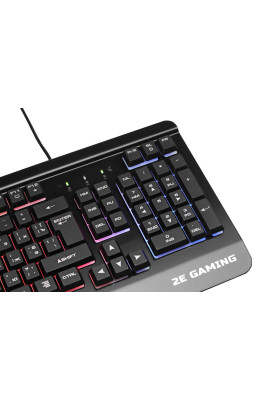 Клавіатура мембранна 2E GAMING KG320 104key, USB-A, EN/UA/RU, LED, чорний (2E-KG320UB)