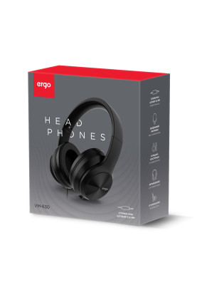 HF Stereo Ergo VM-630 black+мікрофон UA