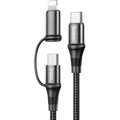 Кабель Hoco X50 USB Type C to Type C/Lightning 60W color 1m