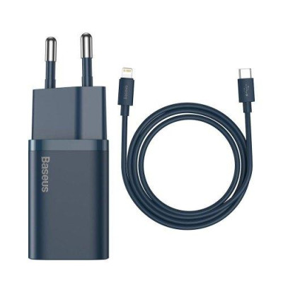 МЗП Baseus 20W Super Si Quick Charger PD+QC3.0 Type C to Lightning (TZCCSUP-B03) blue