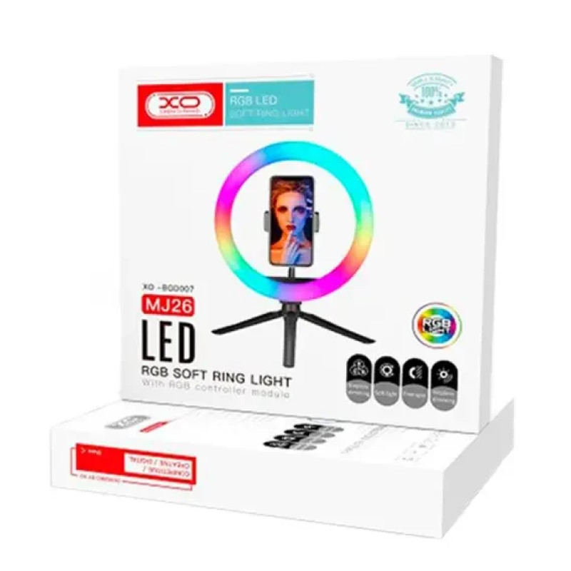 Холдер Selfie + LED 26см XO BGD007/MJ26 лампа-трипод