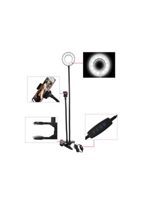 Холдер Selfie + LED XO BGD001/LS-90 Live Stream Ring Light