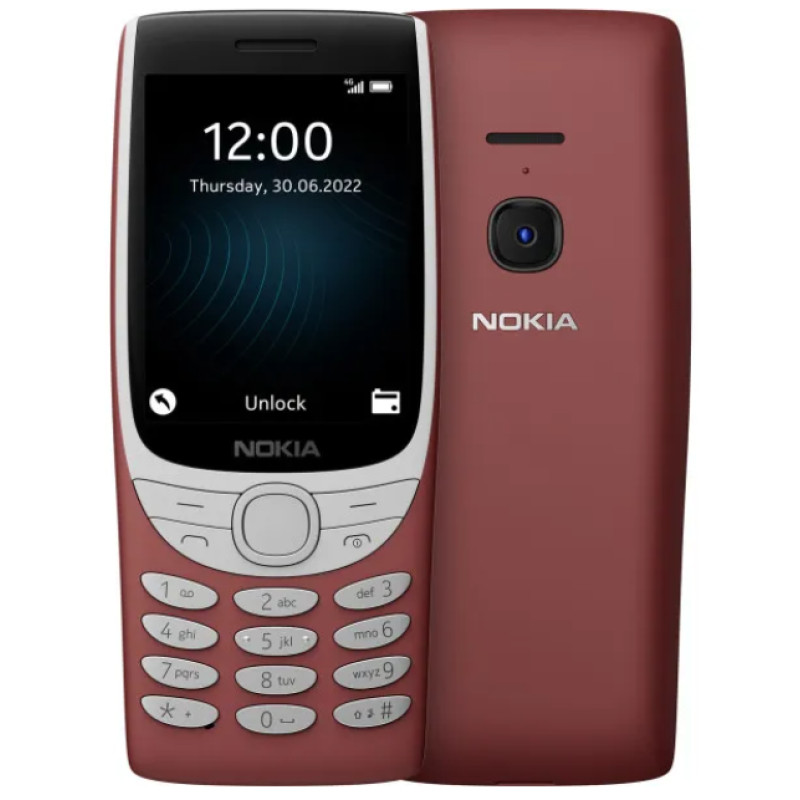 Телефон Nokia 8210 4G DS Red UA UCRF