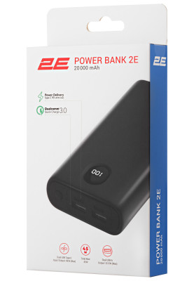 Power Bank 2E PB2011 20000mah 45W black (2E-PB2011-BLACK)