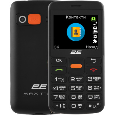 Телефон 2E T180 Max 2023 DS Black UA UCRF