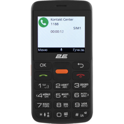 Телефон 2E T180 Max 2023 DS Black UA UCRF