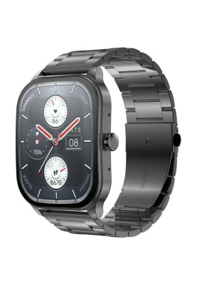 Smart Watch Amazfit Pop 3S Metal Black (Metallic Strap) UA