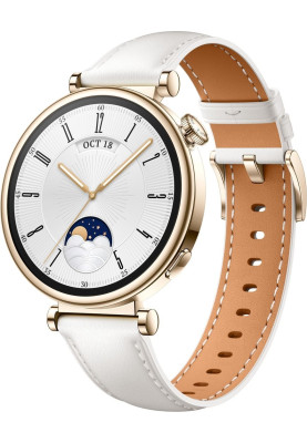 Smart Watch Huawei GT 4 41mm White (Leather Strap) UA