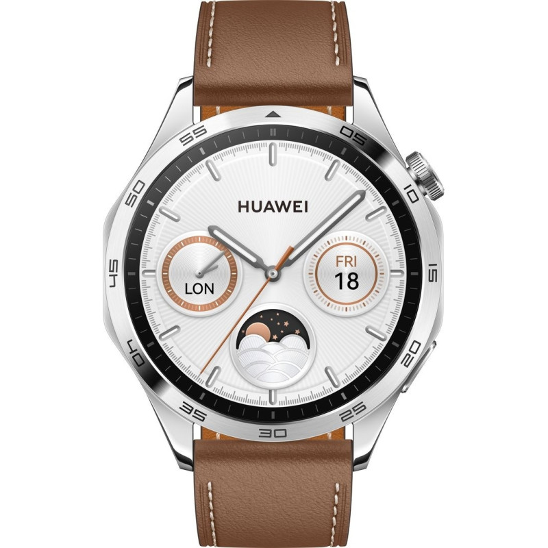 Smart Watch Huawei GT 4 46mm Brown (Leather Strap) UA