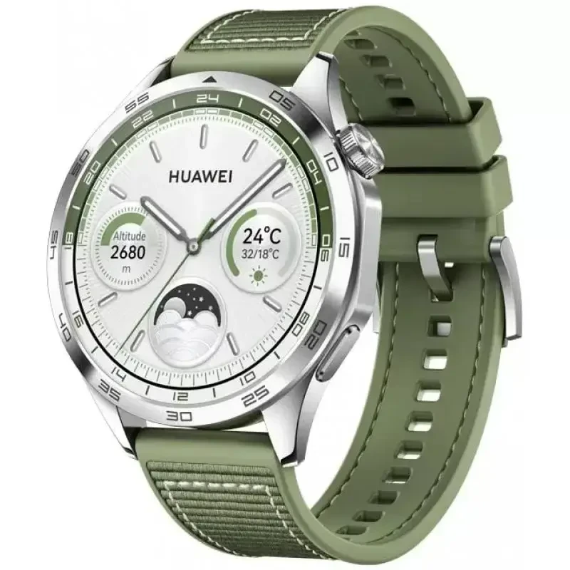 Smart Watch Huawei GT 4 46mm Green (Woven Strap) UA