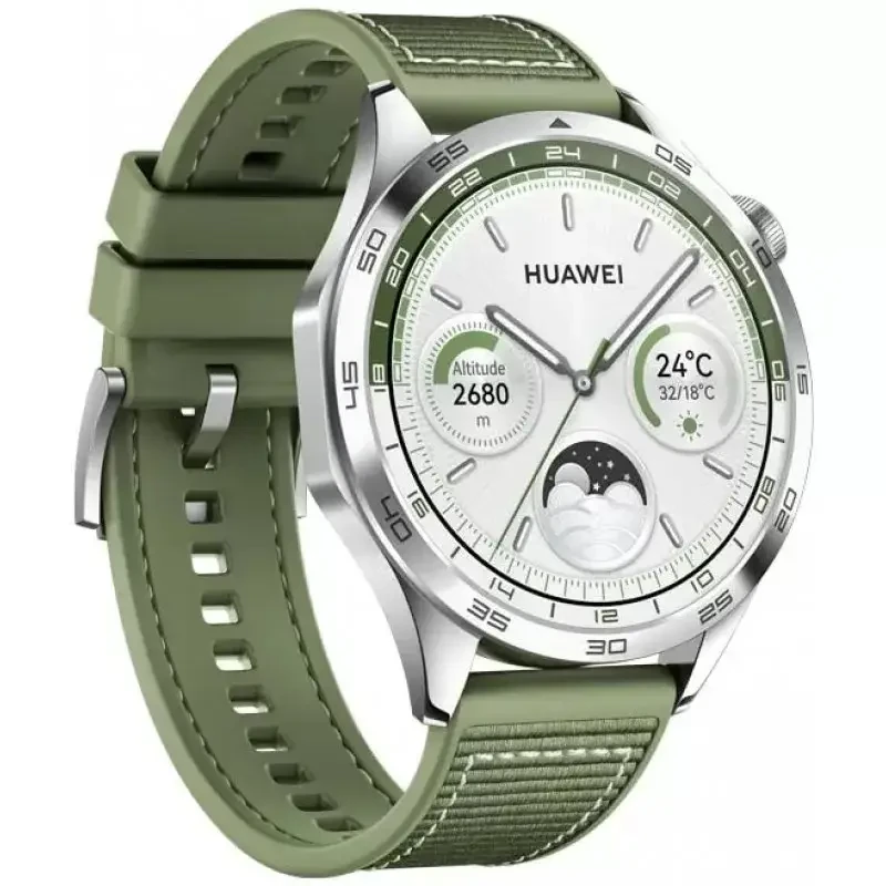 Smart Watch Huawei GT 4 46mm Green (Woven Strap) UA