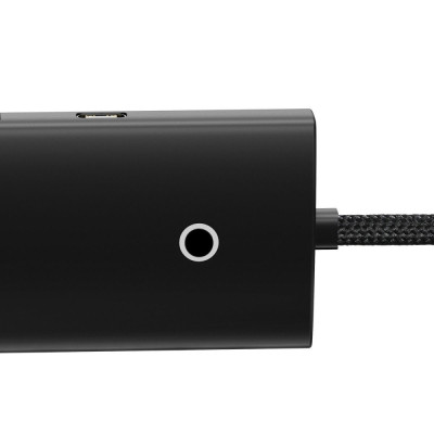 USB HUB Baseus Lite Series 4in1 4USB-A 3.0 (WKQX030001) black 0.25m