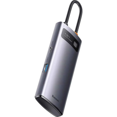 USB HUB Baseus Metal Gleam Series 4in1 USB-C to 4USB 3.0 (WKWG070013) gray