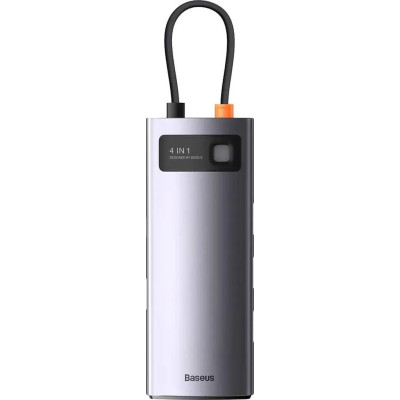 USB HUB Baseus Metal Gleam Series 4in1 USB-C to 4USB 3.0 (WKWG070013) gray
