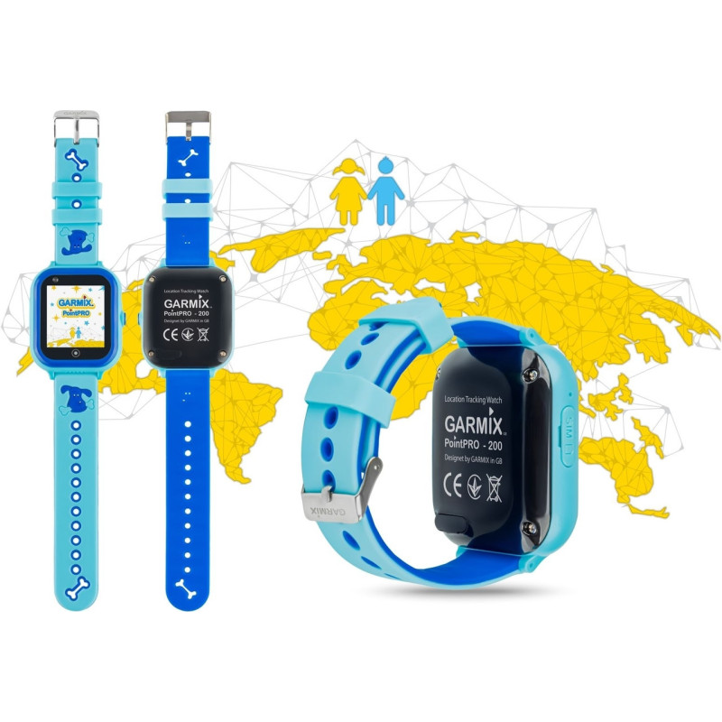 Smart Watch GARMIX PointPRO-200 4G/GPS/WIFI/VIDEO CALL Blue UA UCRF