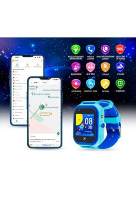 Smart Watch GARMIX PointPRO-200 4G/GPS/WIFI/VIDEO CALL Blue UA UCRF