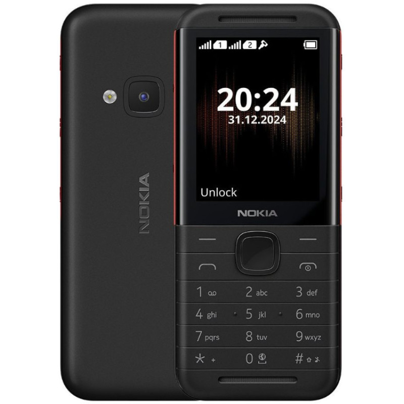 Телефон Nokia 5310 TA-1603 DS 2024 Black-Red UA UCRF