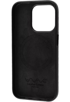 Накладка iPhone 15 Leather Edition Case MagSafe Wave