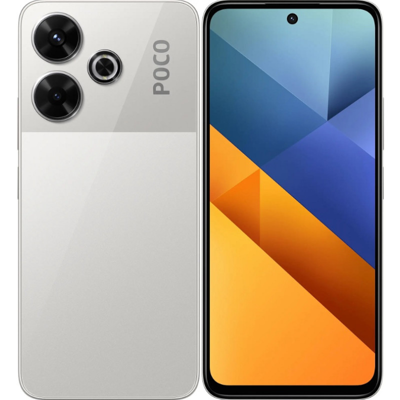 Смартфон Xiaomi Poco M6 4G 6/128Gb Silver Global version