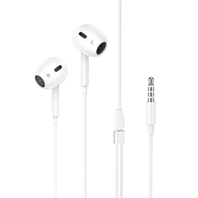HF Hoco M1 Max earphones+мікрофон white