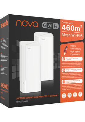 Wi-Fi cистема Tenda Nova MX12 (MX12-KIT-2) (2pack) AX3000 UA