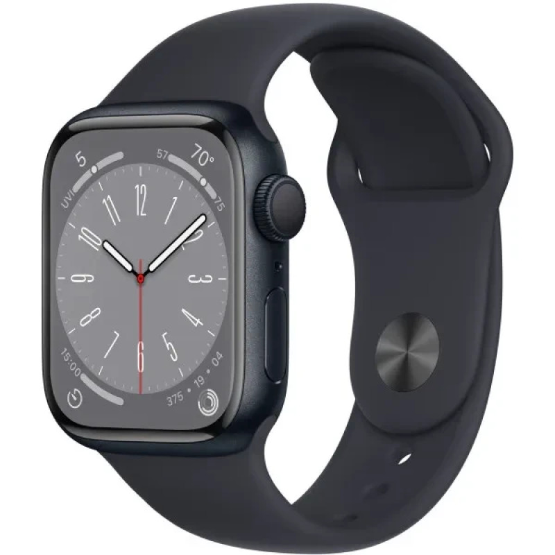 Apple Watch Series 8 GPS 41mm Midnight Aluminium with Midnight Sport Band MNP53 UA
