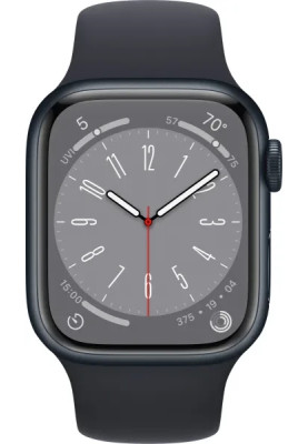 Apple Watch Series 8 GPS 41mm Midnight Aluminium with Midnight Sport Band MNP53 UA
