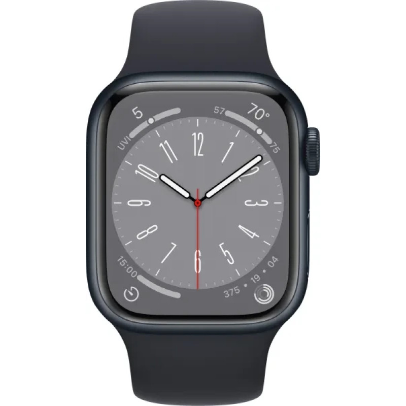 Apple Watch Series 8 GPS 41mm Midnight Aluminium with Midnight Sport Band MNP53 UA