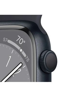 Apple Watch Series 8 GPS 41mm Midnight Aluminium with Midnight Sport Band MNP53 UA
