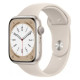 Apple Watch Series 8 GPS 45mm Starlight Aluminium with Starlight Sport Band MNP23 UA