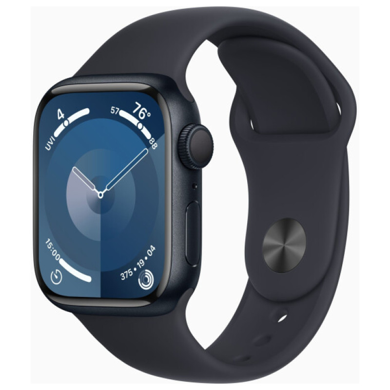 Apple Watch Series 9 GPS 41mm Midnight Aluminium with Midnight Sport Band M/L MR8X3