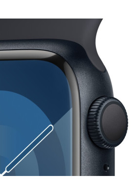 Apple Watch Series 9 GPS 41mm Midnight Aluminium with Midnight Sport Band M/L MR8X3