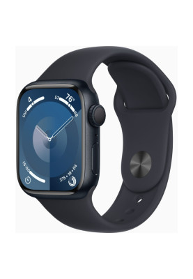 Apple Watch Series 9 GPS 41mm Midnight Aluminium with Midnight Sport Band S/M MR8W3